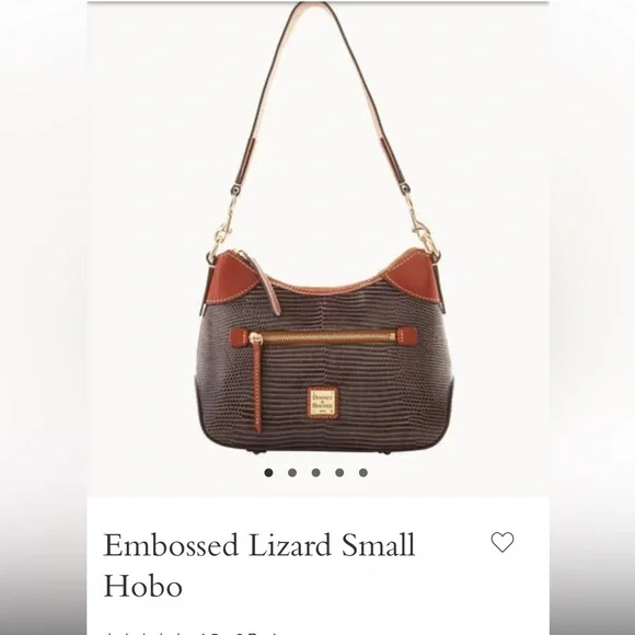 Dooney & Bourke Embossed Lizard Small Hobo - Picture 5 of 9